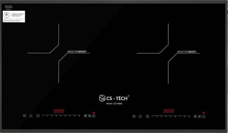 Bếp từ đôi CS-Tech CS-H888 sở hữu loạt tính năng an toàn, hiện đại