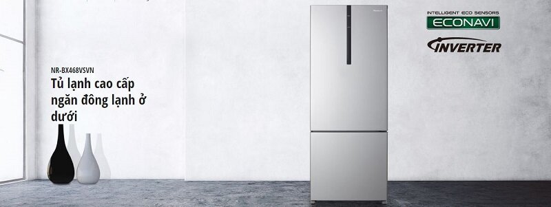 Tủ lạnh Panasonic 405 lít NR-BX468VSVN Tủ lạnh Panasonic 405 lít NR-BX468VSVN