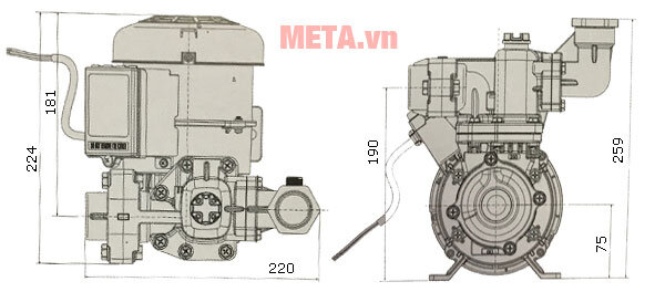 Máy bơm nước chân không Hitachi W-P150NH