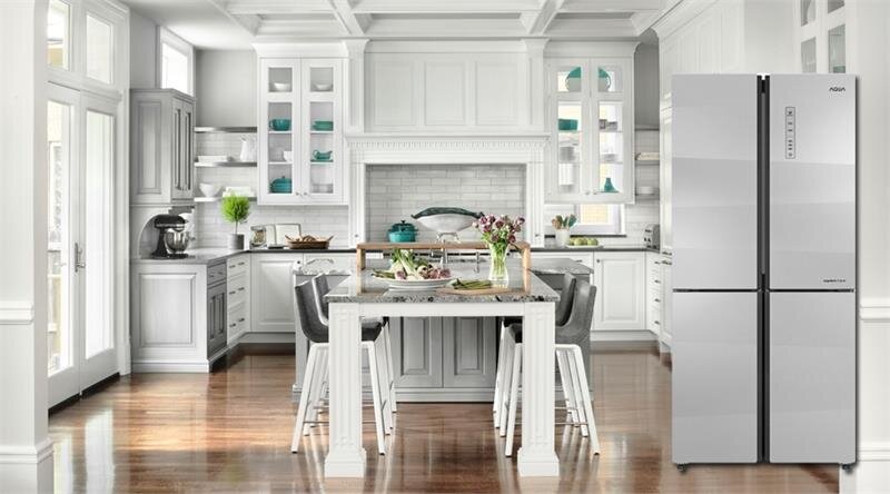 Tủ lạnh 4 cánh Inverter AQUA AQR-IG525AM/GS - 516 Lít