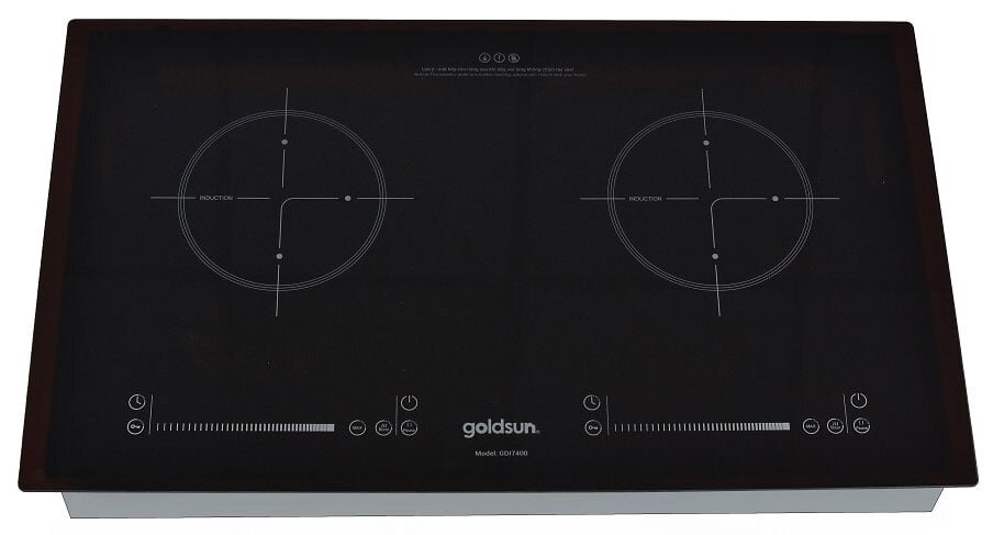 Bếp từ đôi Goldsun GDI7400 có kiểu dáng hiện đại sang trọng