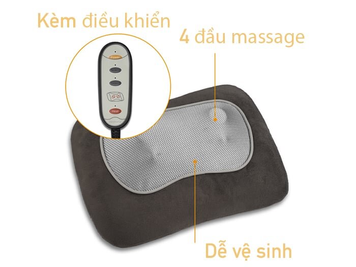 Gối massage có kèm điều khiển 
