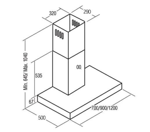 Máy hút mùi Cata Selene 900 inox Máy hút mùi Cata Selene 900 inox