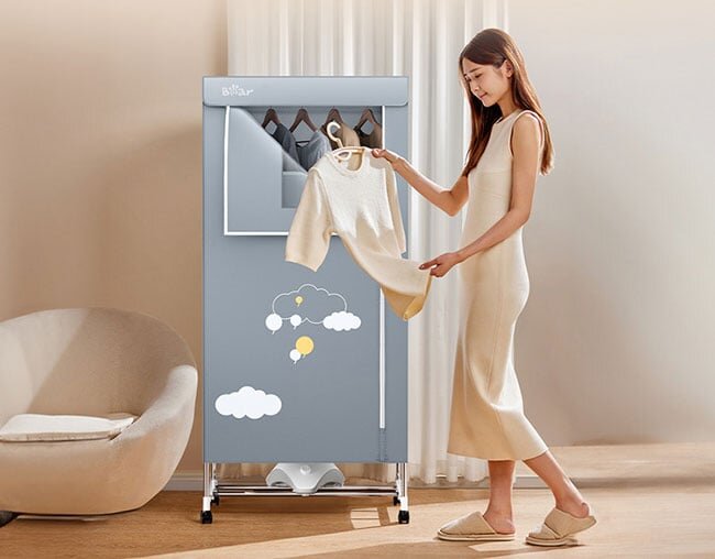 Tủ sấy quần áo Bear HGJ-D12D5 có kiểu dáng hiện đại