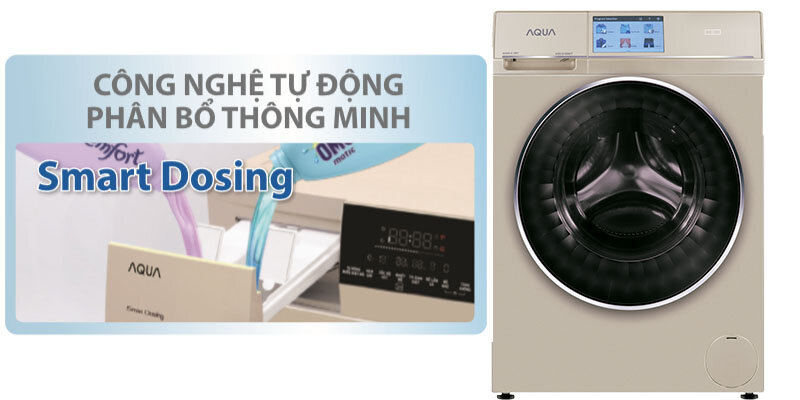 Máy giặt Aqua AQD-D1000HT - 10 Kg, Lồng ngang