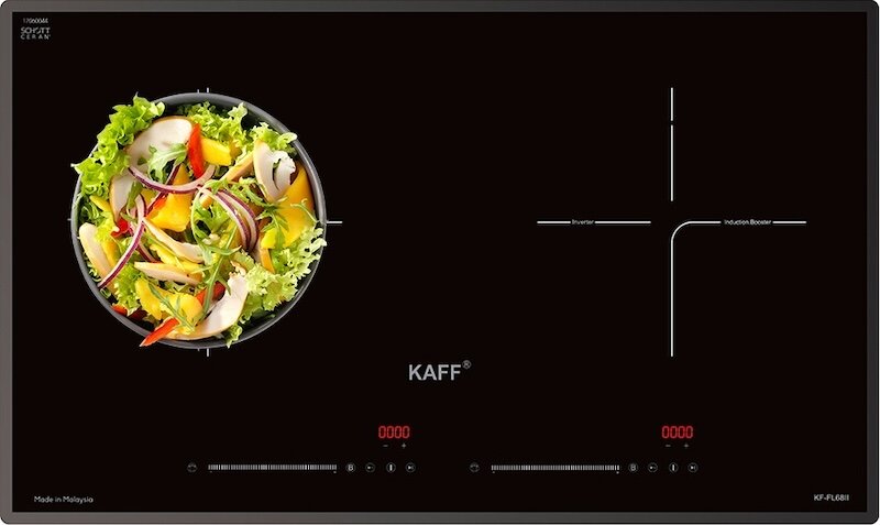 Bếp từ âm 2 vùng nấu Kaff KF-FL68II sử dụng chất liệu bền bỉ, dễ vệ sinh