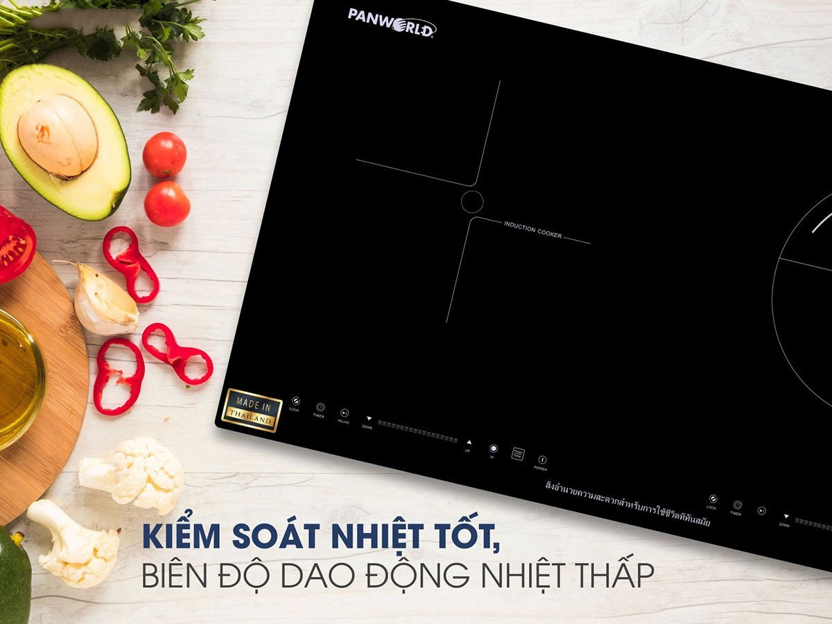 Bếp đôi từ hồng ngoại kiểm soát nhiệt tốt Bếp đôi từ hồng ngoại