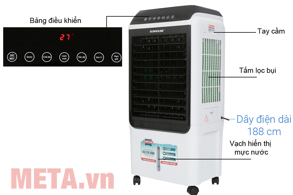 Máy làm mát không khí Sunhouse SHD7727 (40 lít)