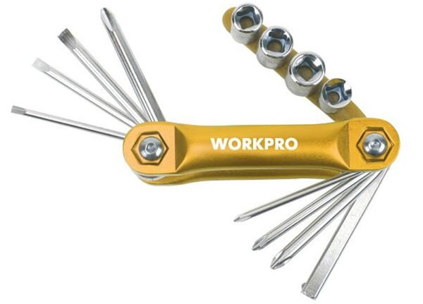 Bộ lục giác gấp gọn Workpro W000901 làm bằng chất liệu cao cấp, bền đẹp Bộ lục giác gấp gọn Workpro W000901