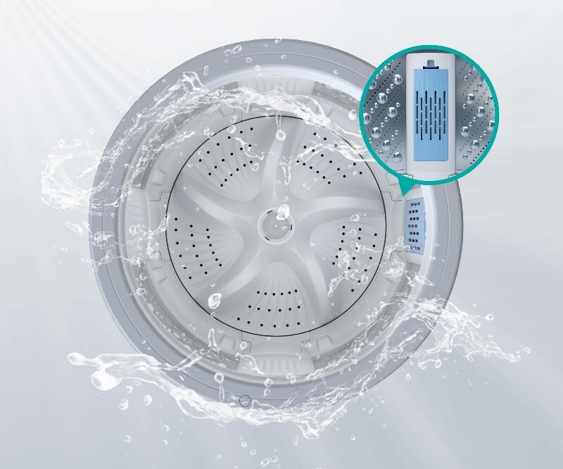 Máy giặt Hisense 8kg WTZQ8012UT bộ lọc sơ vải