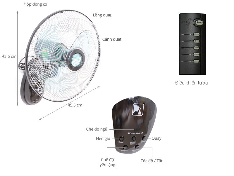 Quạt treo Asia L16012