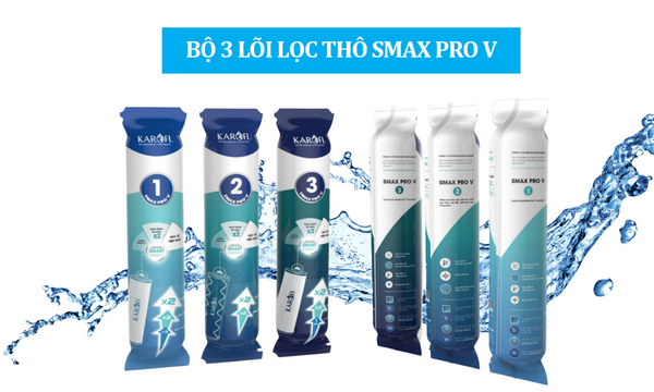 Máy lọc nước Karofi KAQ-L08 hrrj 3 lõi lọc thô tiên tiến