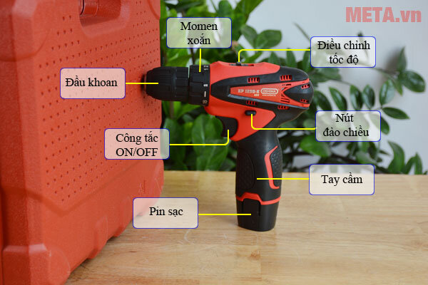 Máy khoan pin Oshima KP12 SD-K