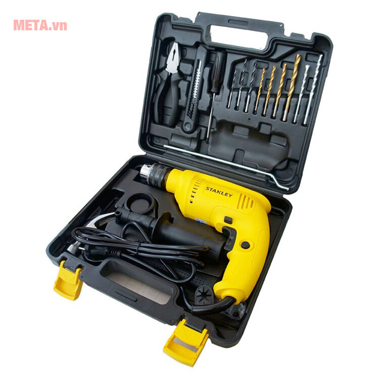Máy khoan động lực Stanley SDH600KV kèm 13 phụ kiện