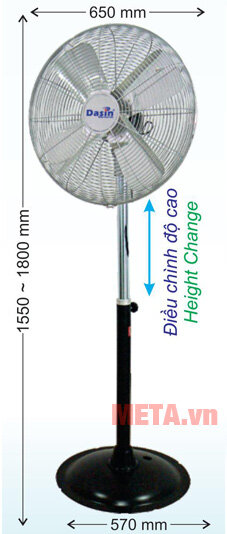 Quạt đứng công nghiệp Dasin KSM-2460