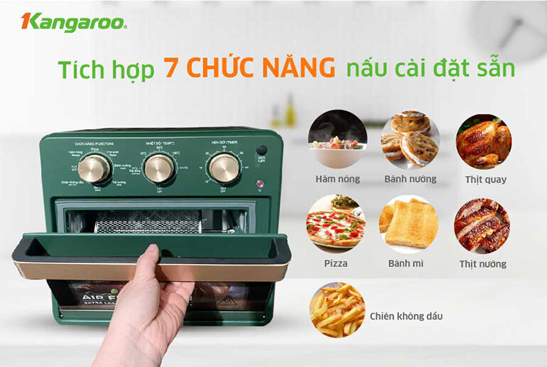 Lò chiên không dầu Kangaroo KG15AF2A