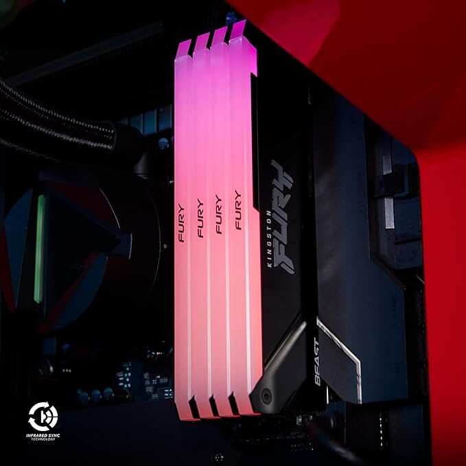 Ram Desktop Kingston Fury Beast RGB