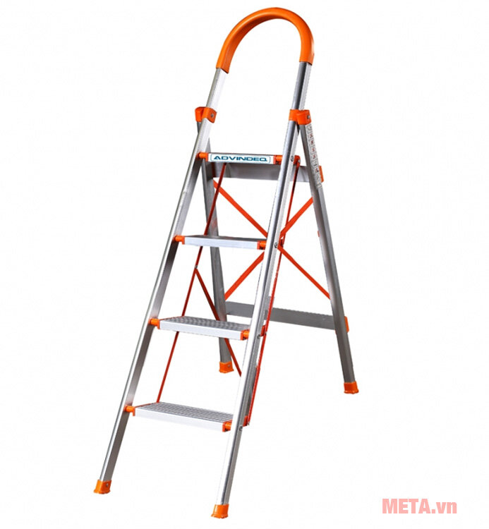 Thang nhôm ghế bản to 4 bậc Advindeq ADS-704