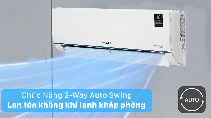 Điều hòa Samsung 9000 BTU 1 chiều Inverter AR09TYHQASINSV (AR09TYHQASIN/SV) gas R-32 5 Điều hòa Samsung 9000 BTU 1 chiều Inverter AR09TYHQASINSV