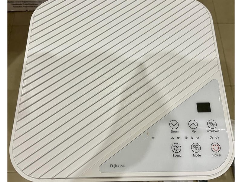 Điều hòa di động thông minh FujiHome PAC09 có bảng điều khiển cảm ứng hiện đại