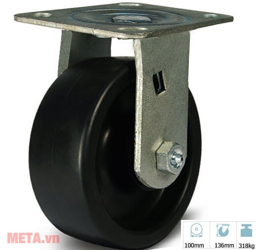 Bánh xe cao su đẩy hàng Bánh xe cao su