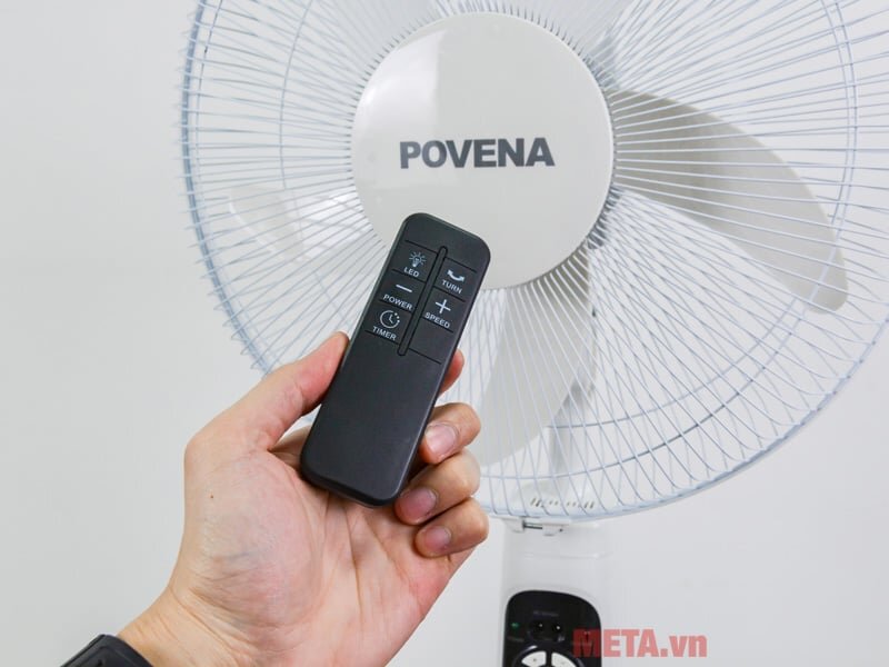 Quạt Povena PVN-5616 kèm điều khiển từ xa Quạt Povena PVN-5616 kèm điều khiển từ xa