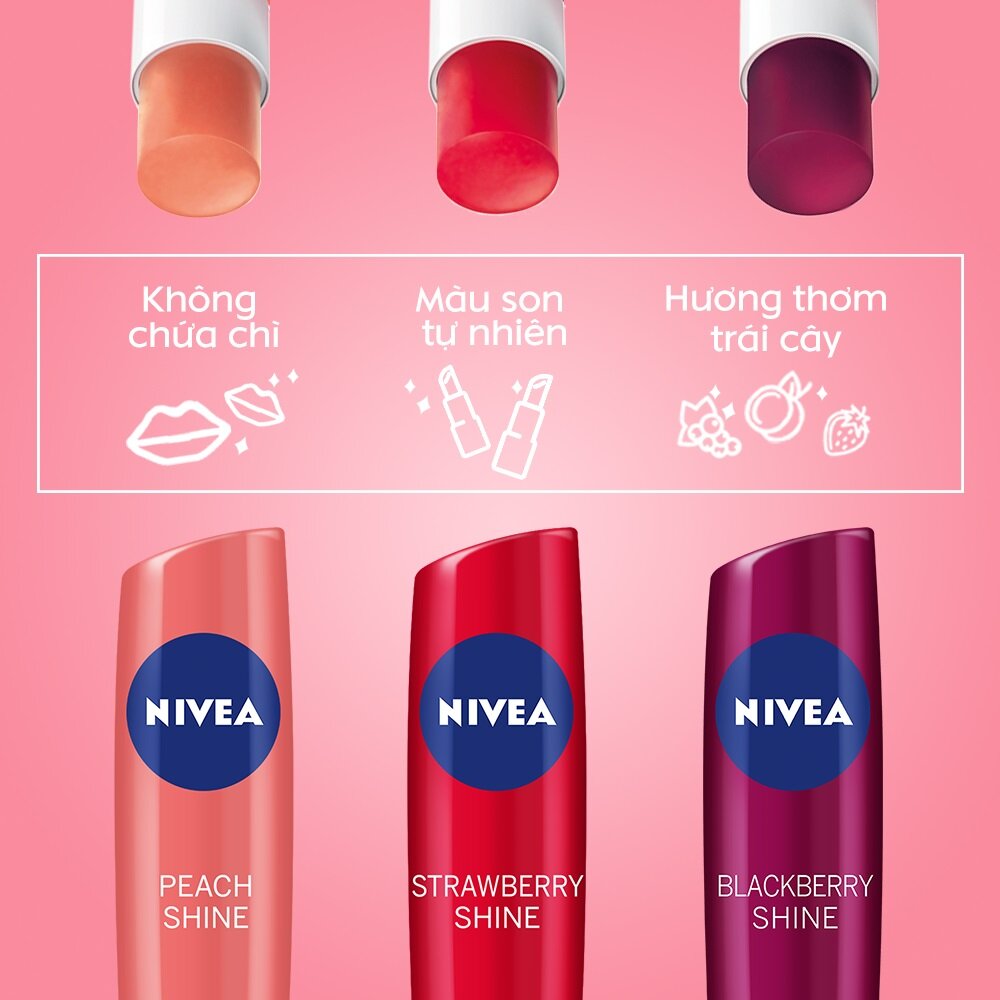 Son Dưỡng Môi Nivea Caring Lip Balm hiện đã có mặt tại Hasaki