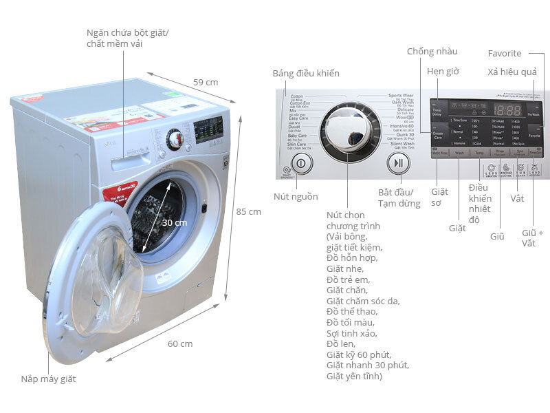 Máy giặt LG 9 kg WD-16600 Máy giặt LG 9 kg WD-16600