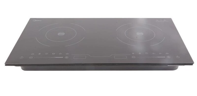 Bếp điện từ đôi Midea 2ST3304 sở hữu thiết kế hiện đại