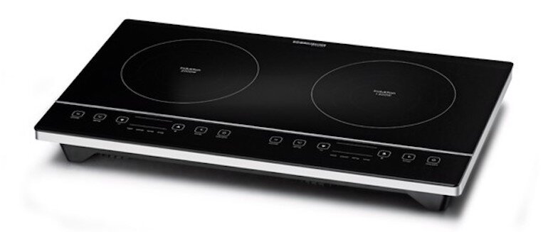 Bếp từ đôi rommelsbacher ct 3405 sở hữu tính năng nhận diện đáy nồi