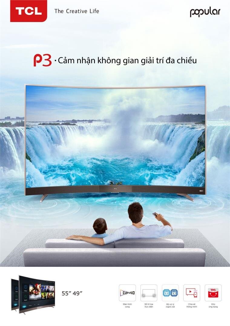 SMART TIVI CONG TCL 49 INCH 49P32-CF, Full HD SMART TIVI CONG TCL 49 INCH 49P32-CF, Full HD