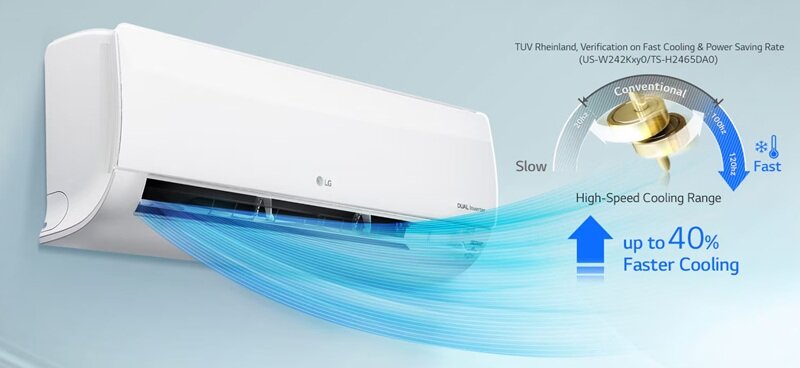 Điều hòa LG Inverter 12300 BTU 1 chiều IEC12M1 gas R-32