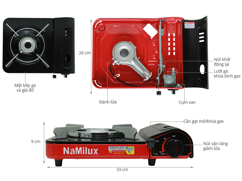 Bếp gas Namilux NA-262PF