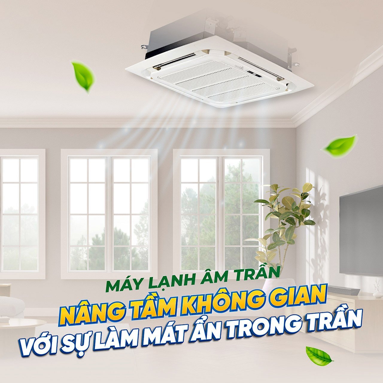 Điều hòa âm trần Akino Inverter 5HP MY-CAC48INA1FA