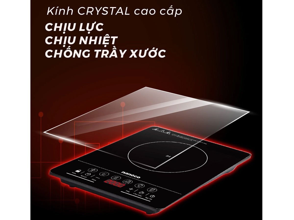 Bếp từ đơn có mặt kính cường lực Bếp từ đơn