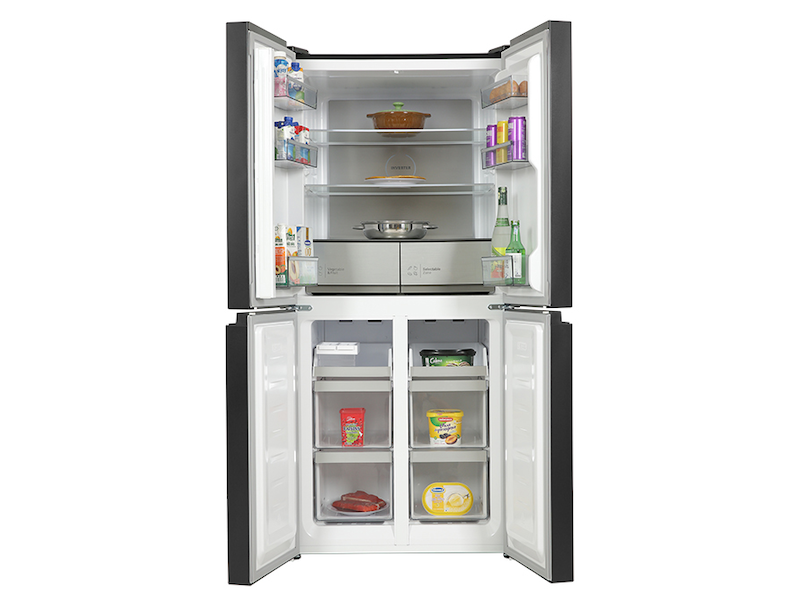 Tủ lạnh Hitachi Inverter 466 lít Multi Door HR4N7522DSDXVN thiết kế hệ thống làm lạnh vòng cung (Ảnh: hitachi).