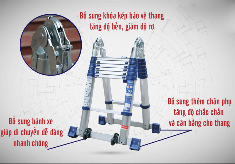 Thang nhôm rút đôi Nikawa NK-56AI-Pri