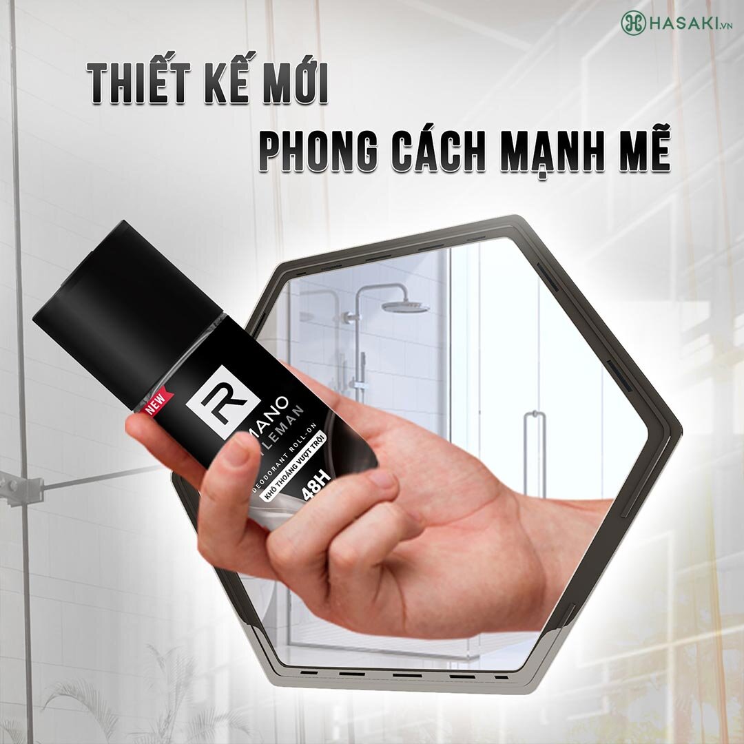 Lăn khử mùi Romano thiết kế mới mang phong cách mạnh mẽ, lịch lãm cho nam giới.