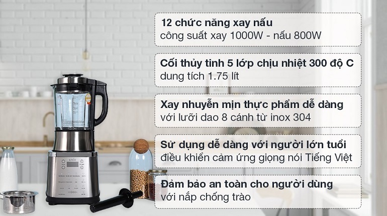 Máy làm sữa hạt Unie V8S Máy làm sữa hạt Unie V8S