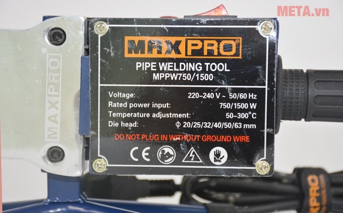 Máy hàn nhiệt ống nước Maxpro MPPW750/1500