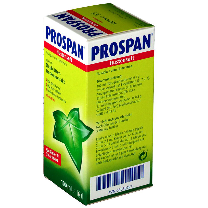  Thuốc ho Prospan Đức cho bé 100ml