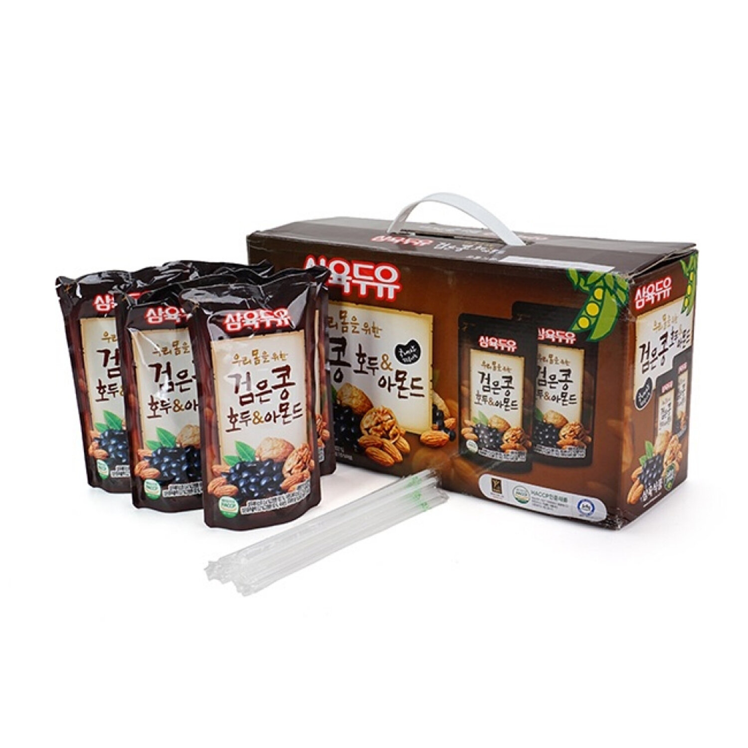  Nước đậu đen hạnh nhân óc chó Hàn Quốc 195ml