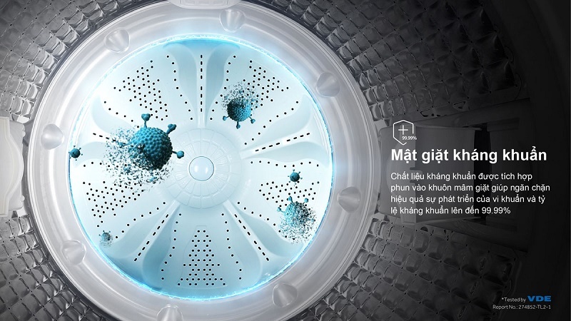 Máy giặt Aqua Inverter 16 kg AQW-DR160UHT PS 3 Máy giặt Aqua Inverter 16 kg AQW-DR160UHT PS công nghệ giặt