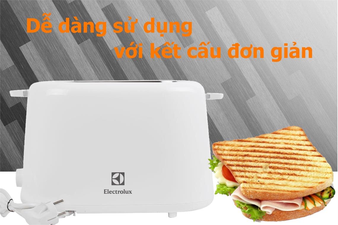 Máy nướng bánh mì Electrolux ETS1303W 730W
