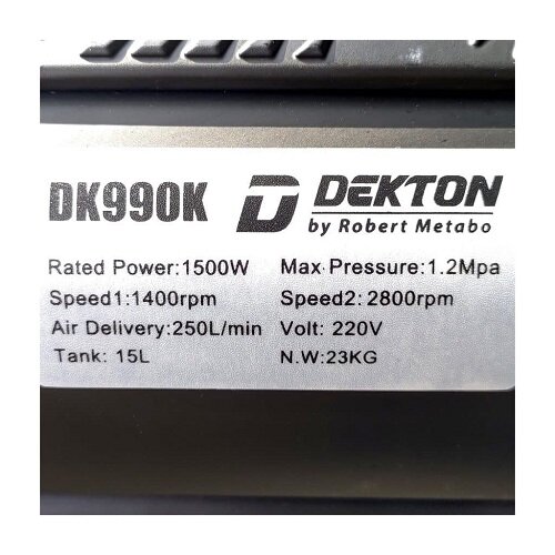 Máy Nén Khí Không Dầu Dekton DK990K