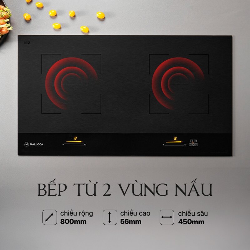 Bếp từ đôi Malloca Skylux MH-802