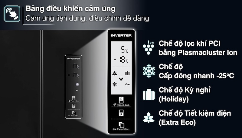 Tủ lạnh Sharp 401 lít SJ-FXP480VG được trang bị công nghệ J-Tech Inverter tiên tiến