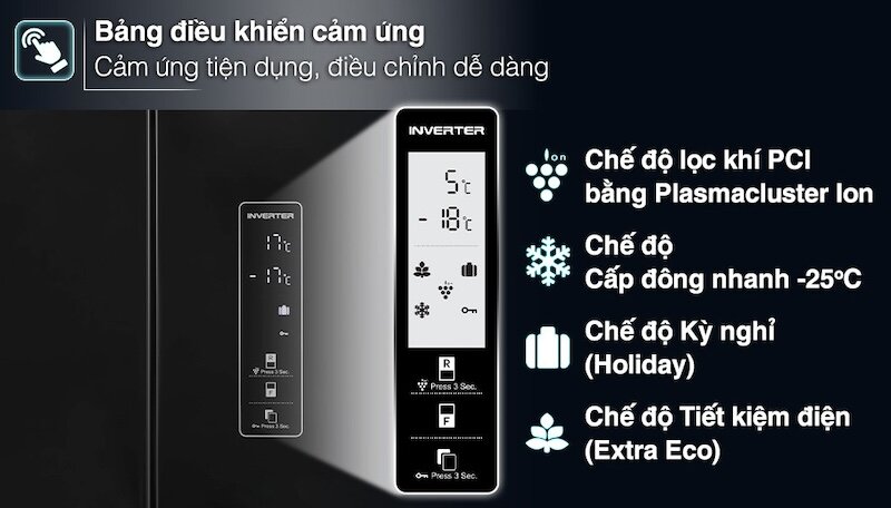 Tủ lạnh Sharp 401 lít SJ-FXP480VG được trang bị công nghệ J-Tech Inverter tiên tiến