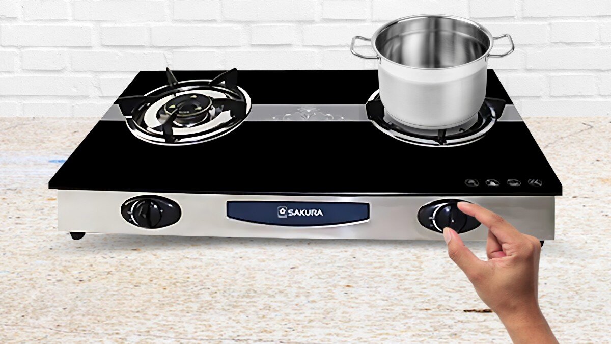 Điều khiển bếp với nút xoay cơ