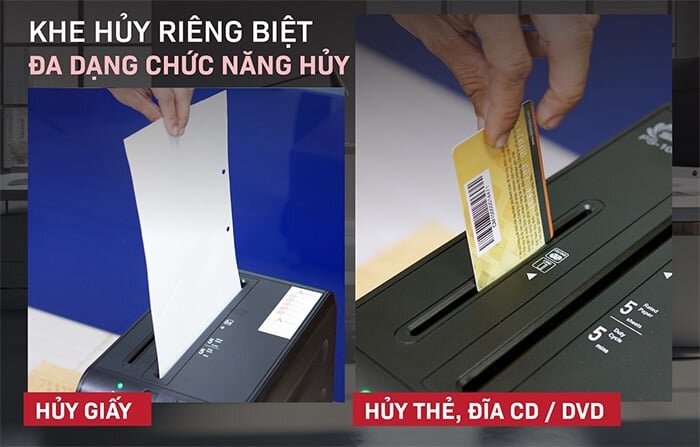 Máy hủy tài liệu Silicon PS-1005C